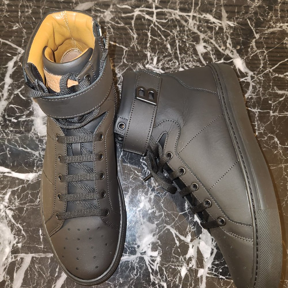 Ballys 3 quarter leather sneakers